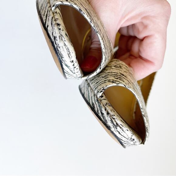 Enzo Angiolini Leather Space Dye Peep Toe Heel - Picture 7 of 11